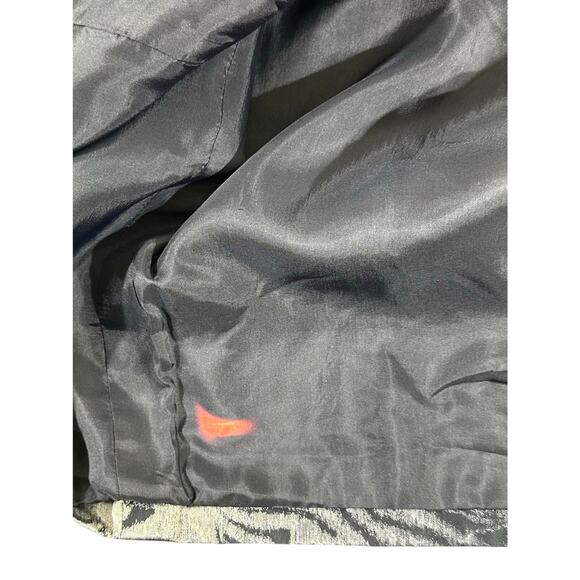Anne Klein Dress Coat Jacket Size Medium Gray Silver Metallic Brocade READ - Picture 9 of 10